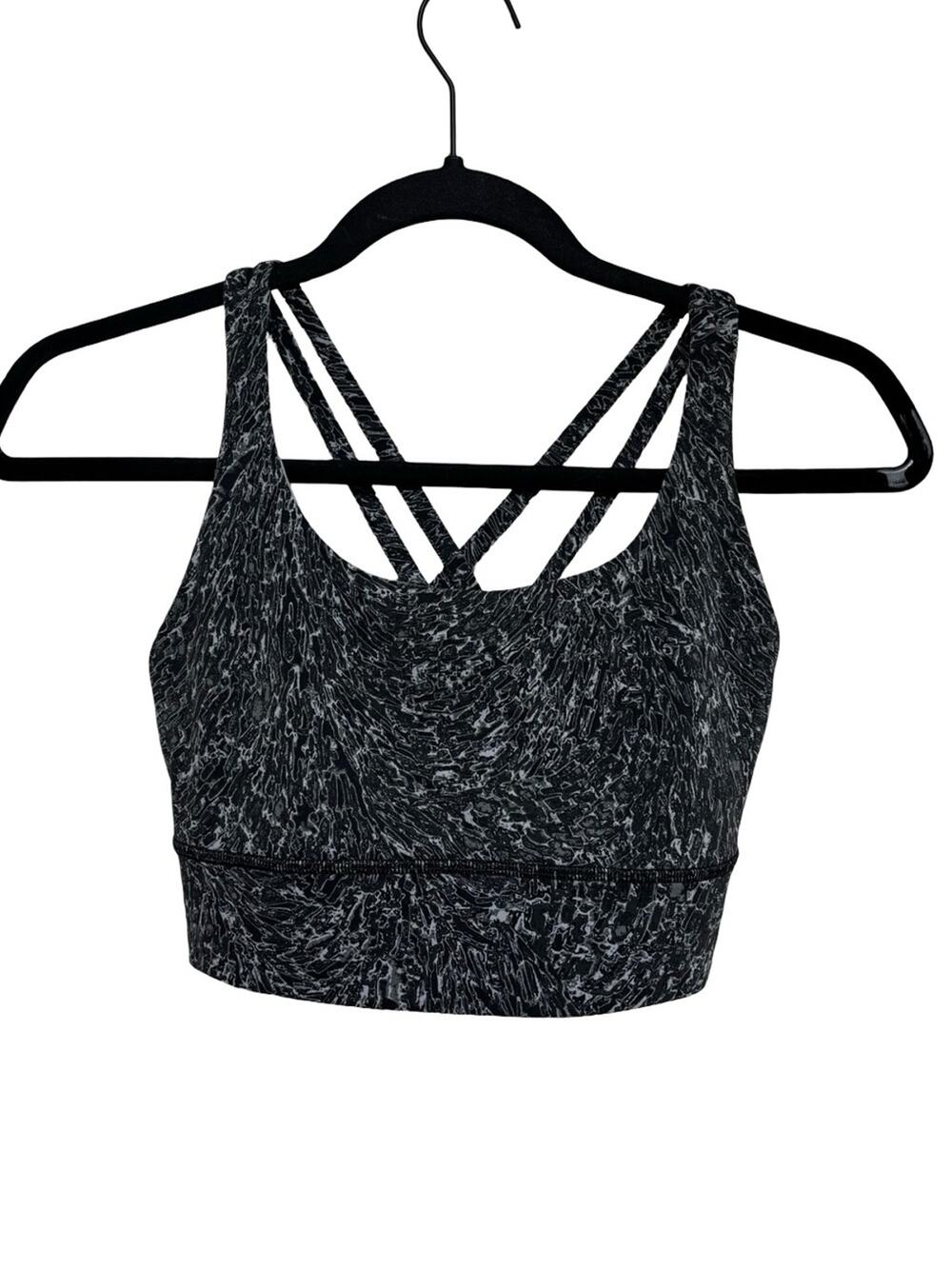 Lululemon Energy Bra Long Line Medium Support, B–D Cup - Size 6